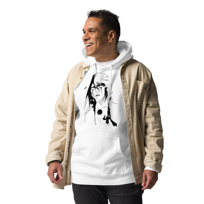 Sudadera Moero blanca con capucha unisex Ulquiorra Cipher